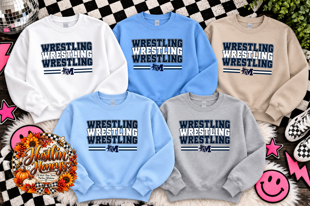 Marlow Wrestling Option 8 HOODIE or SWEATSHIRT