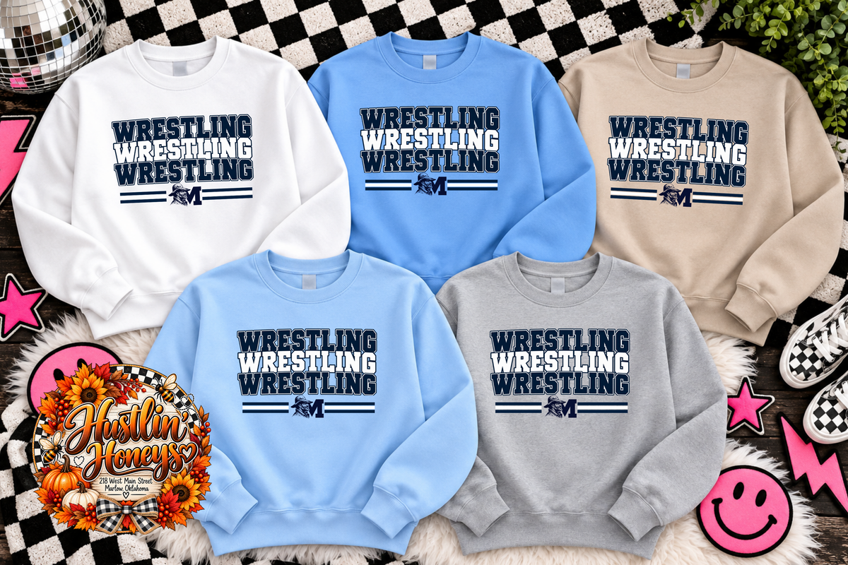 Marlow Wrestling Option 8 HOODIE or SWEATSHIRT