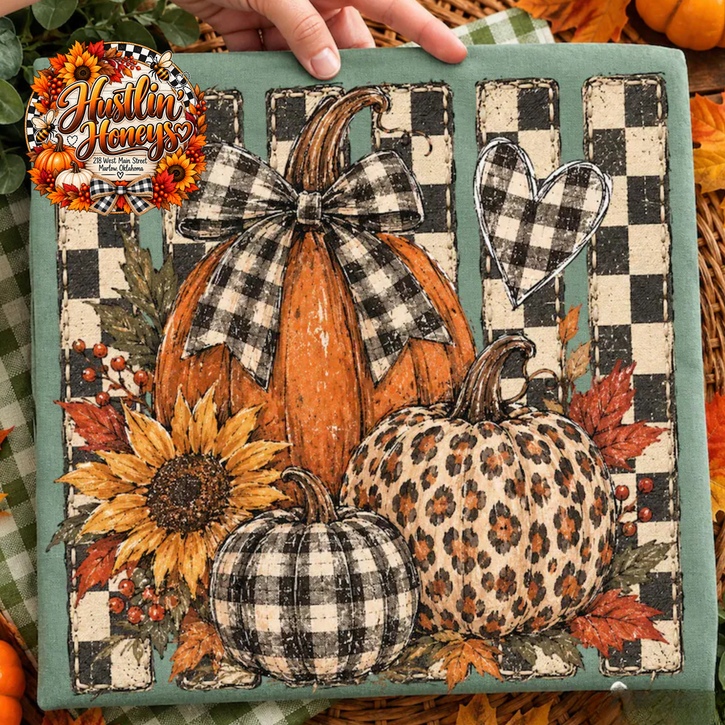 Pumpkins and Sunflowers