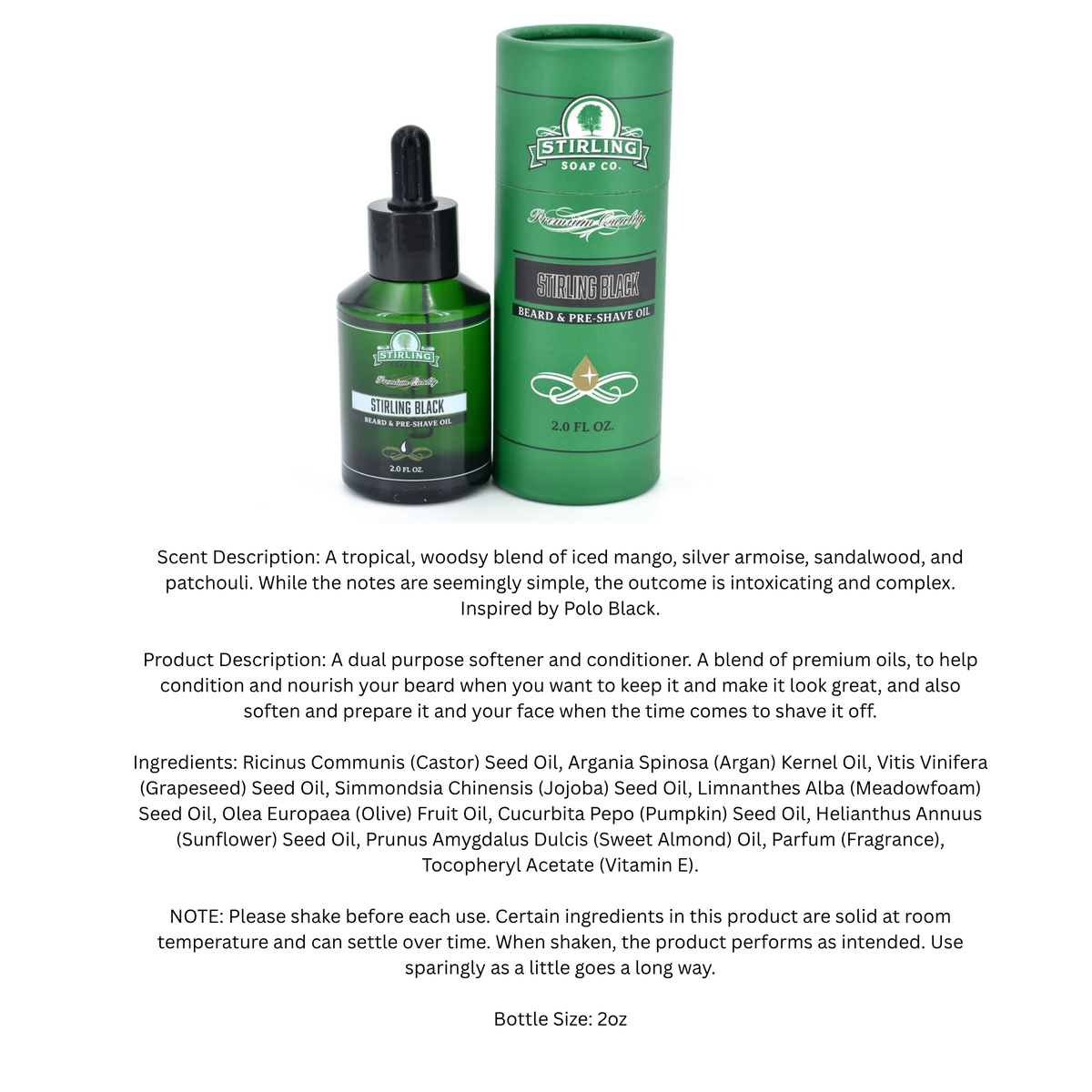 Stirling Soap and Co. Beard and Pre-Shave Oil