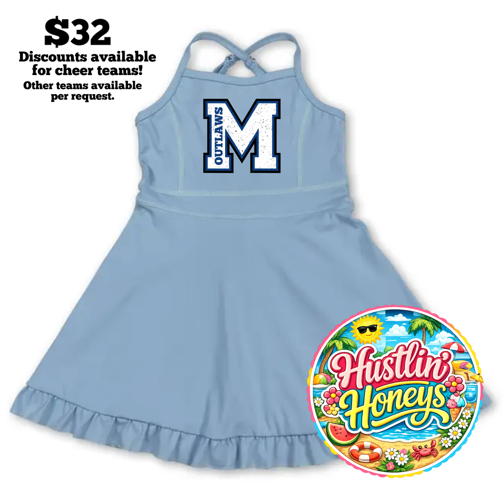 Cheer/Athletic Dresses - LIGHT BLUE ONLY Designs (Copy)
