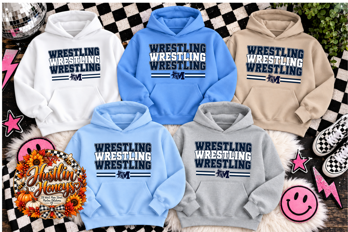 Marlow Wrestling Option 8 HOODIE or SWEATSHIRT