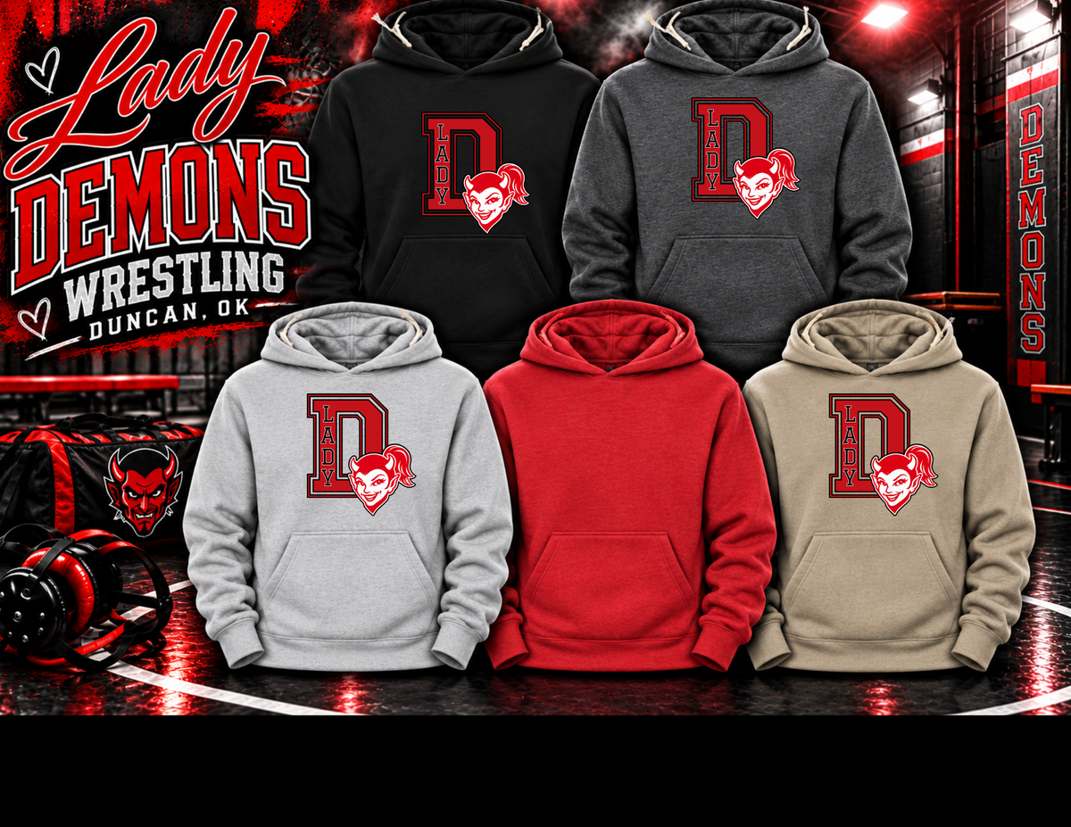 Lady Demons Wrestling HOODIE Option 2