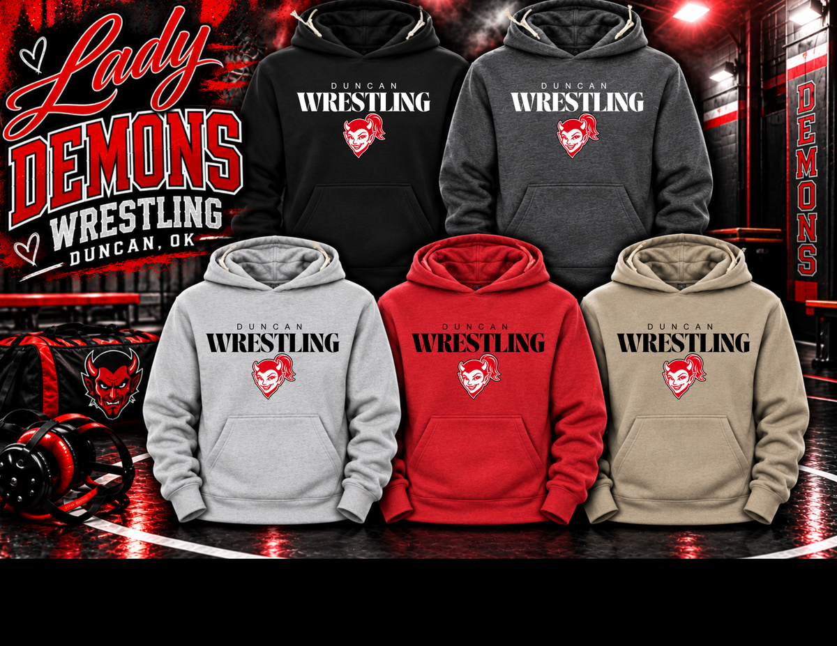 Lady Demons Wrestling HOODIE Option 3