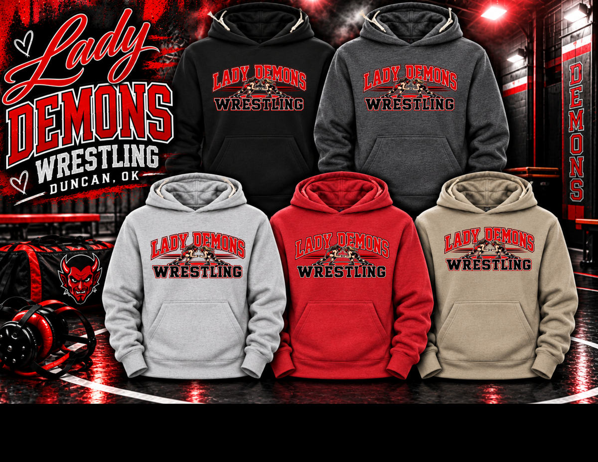 Lady Demons Wrestling HOODIE Option 4