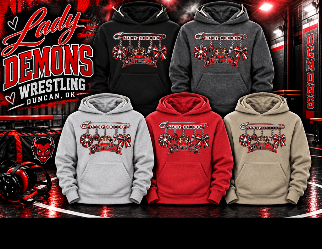 Lady Demons Wrestling HOODIE Option 5