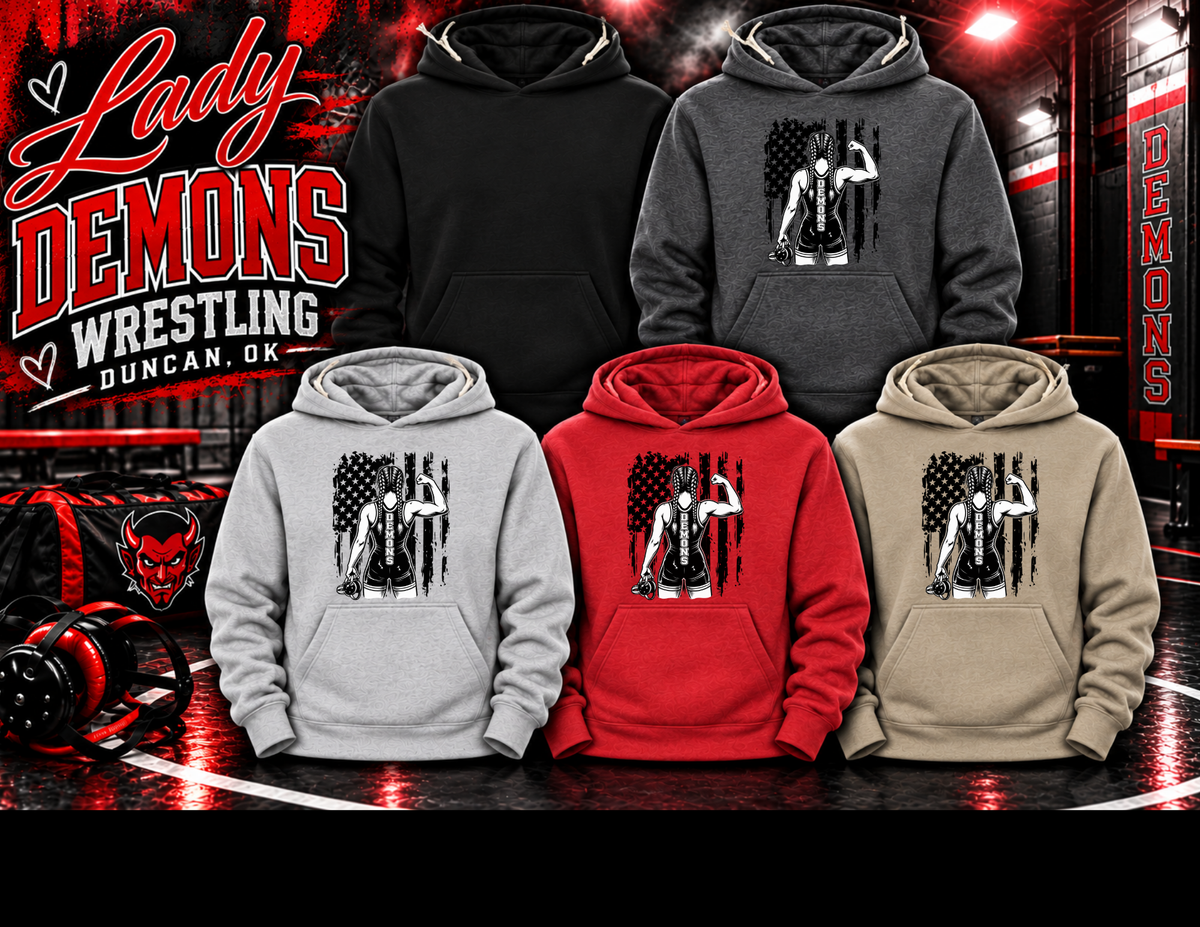 Lady Demons Wrestling HOODIE Option 6