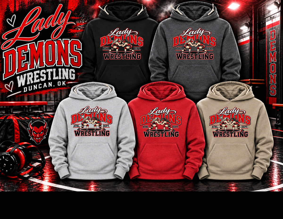 Lady Demons Wrestling HOODIE Option 7