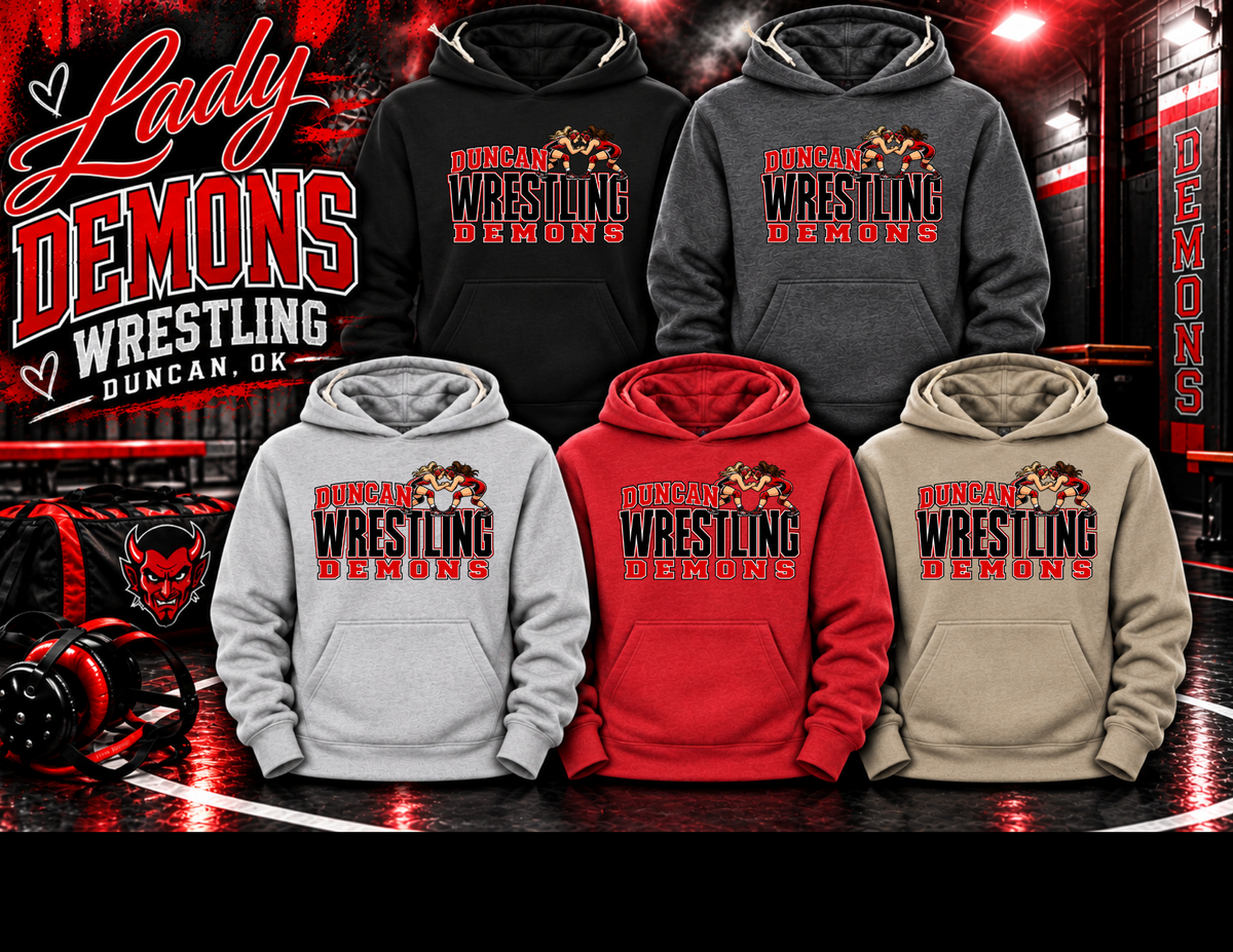 Lady Demons Wrestling HOODIE Option 8