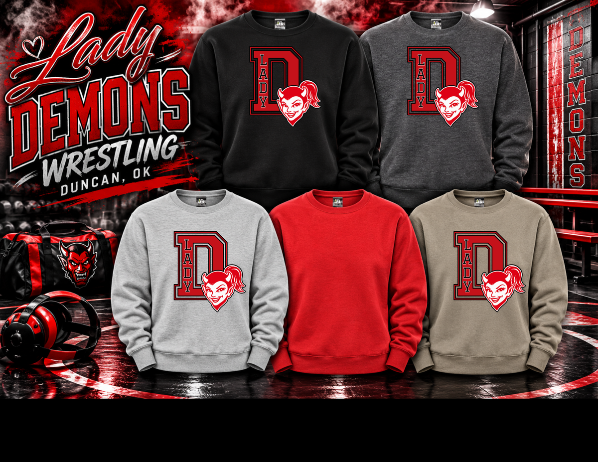 Lady Demons Wrestling Sweatshirt Option 2