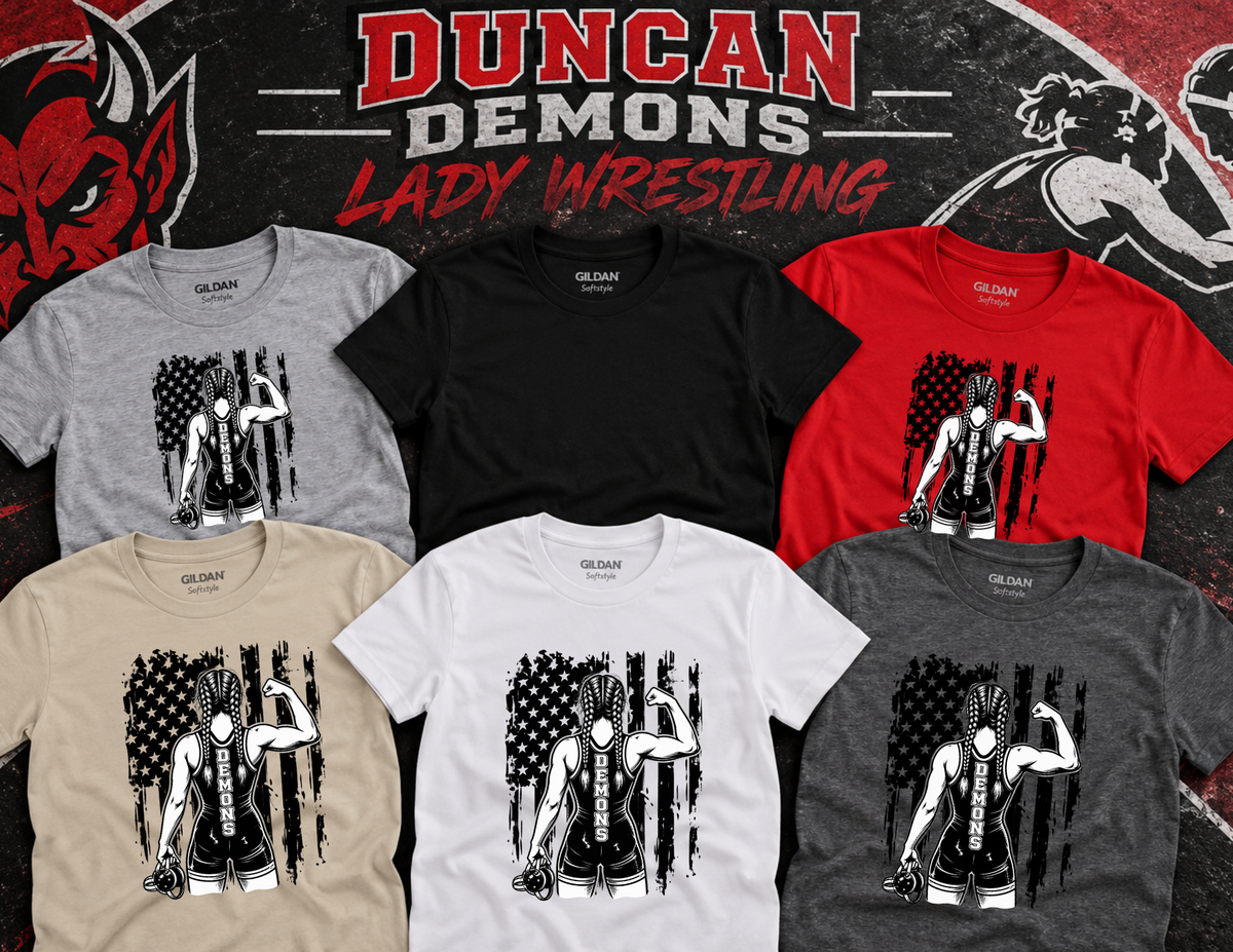 Lady Demons Wrestling TEE Option 6