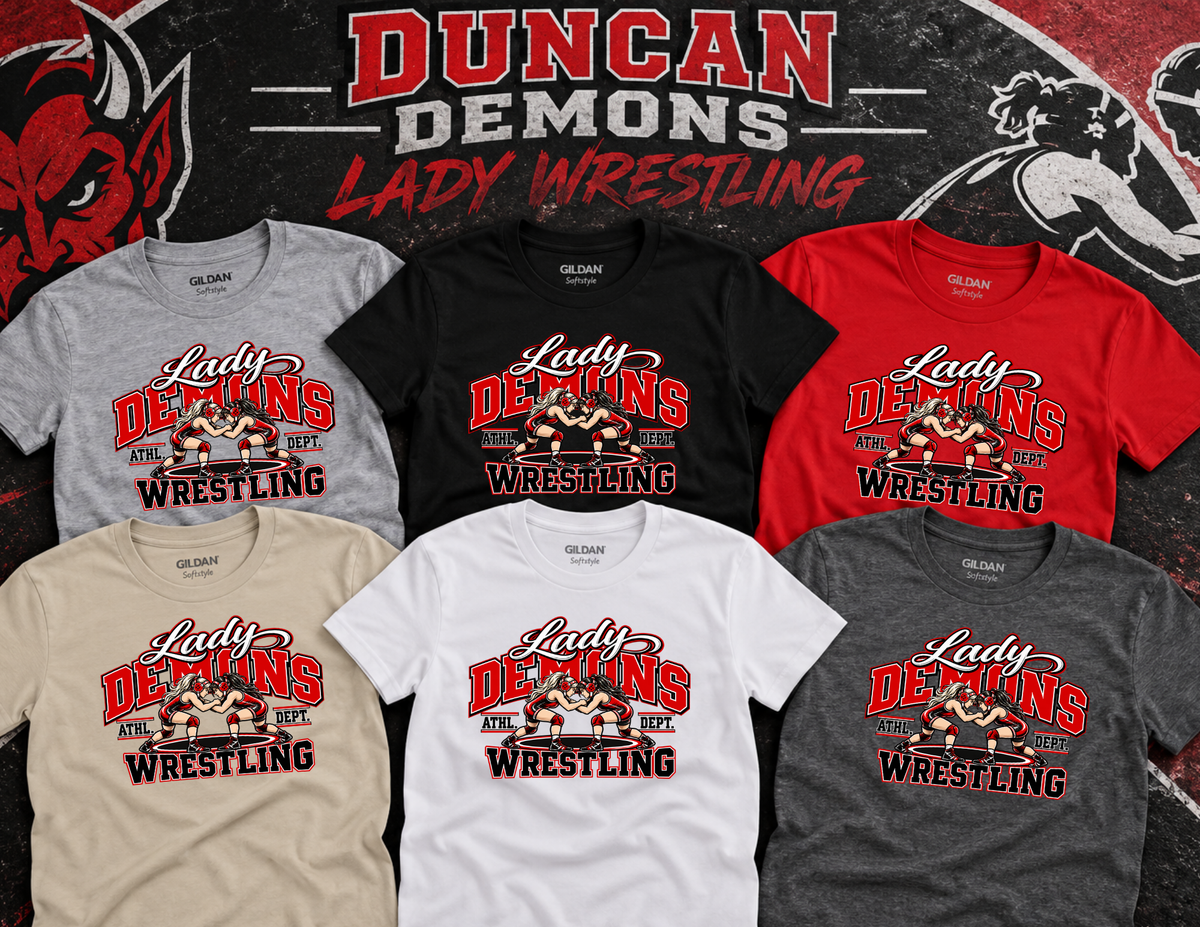 Lady Demons Wrestling TEE Option 7