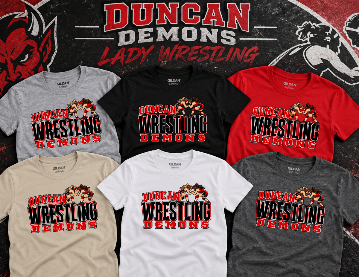 Lady Demons Wrestling TEE Option 8