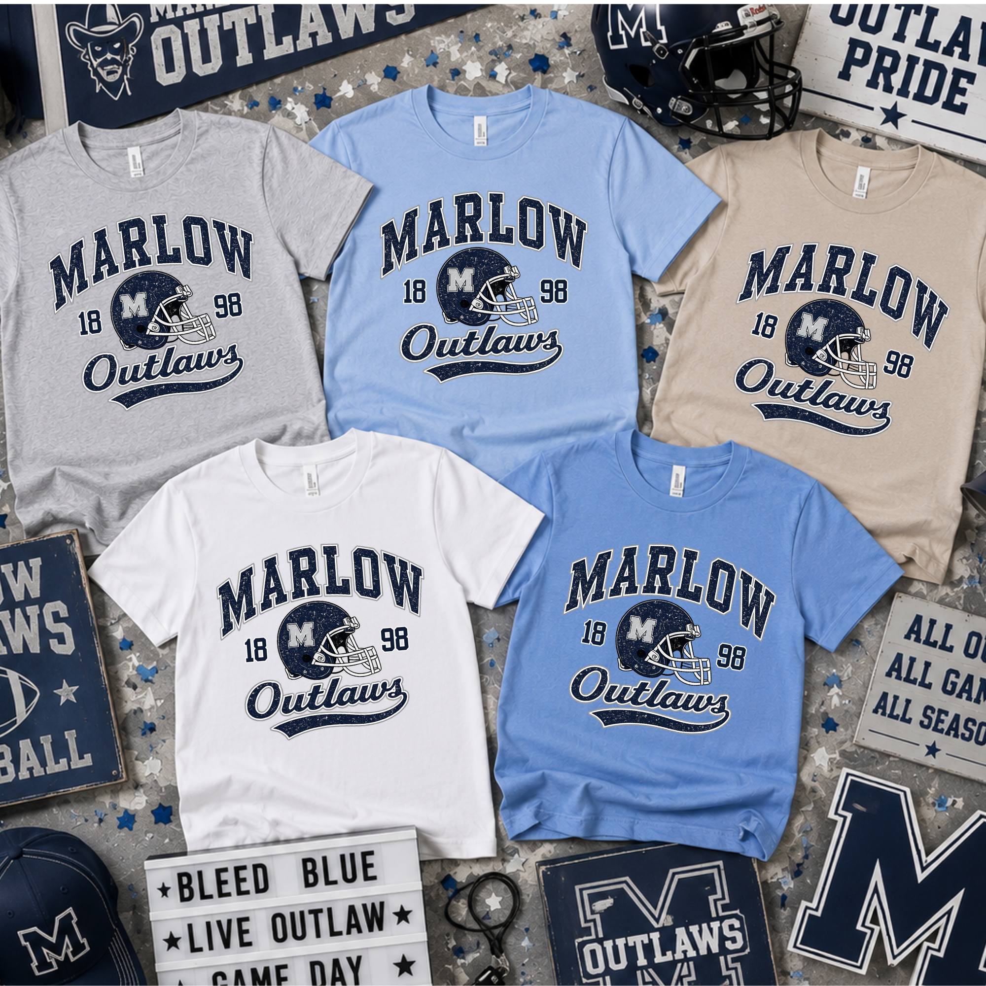 Outlaw Football Helmet