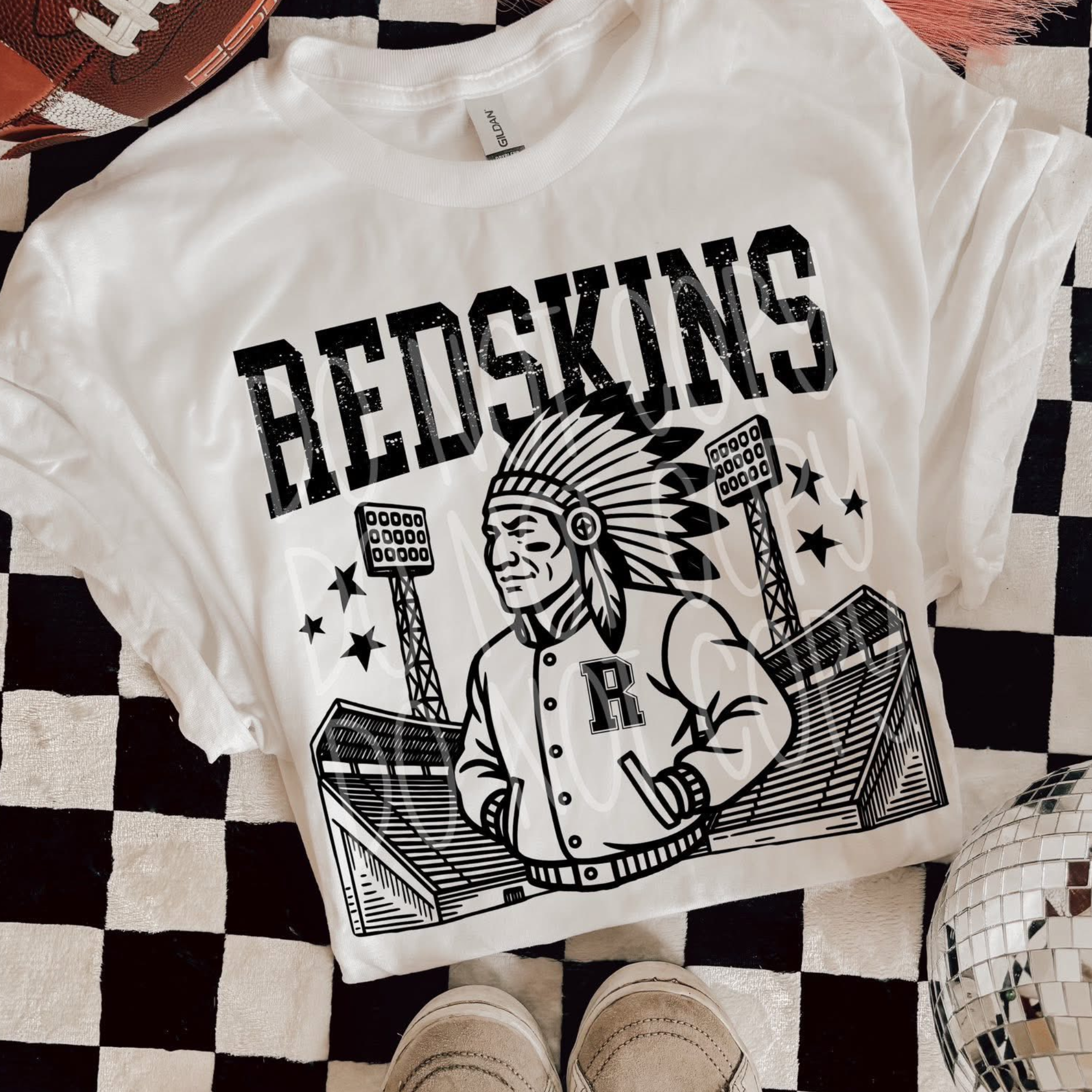 Redskins Cartoon Football