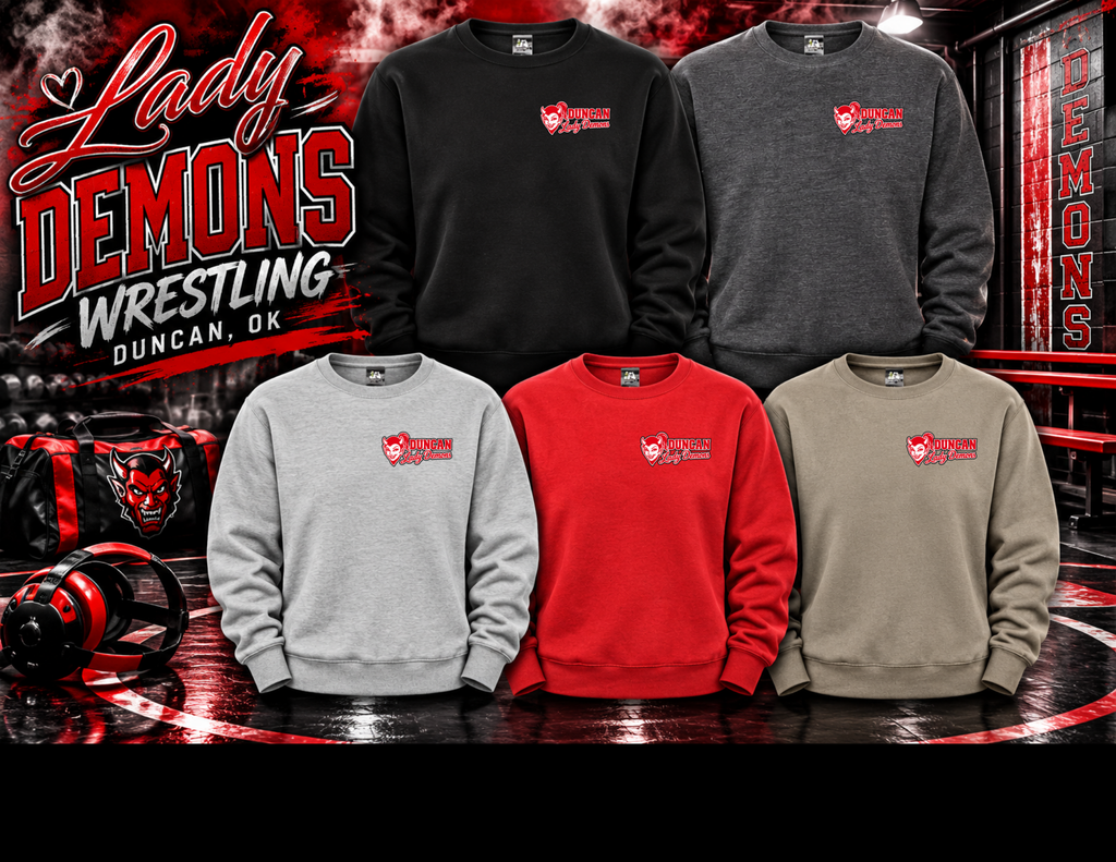 Lady Demons Wrestling Sweatshirt Option 9