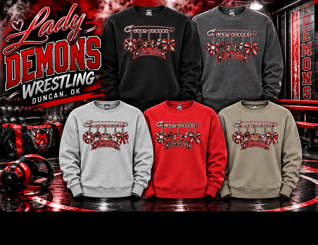 Lady Demons Wrestling Sweatshirt Option 5